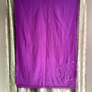 NWOT- Lovely Pashmina w/Pearl Embellished Corners